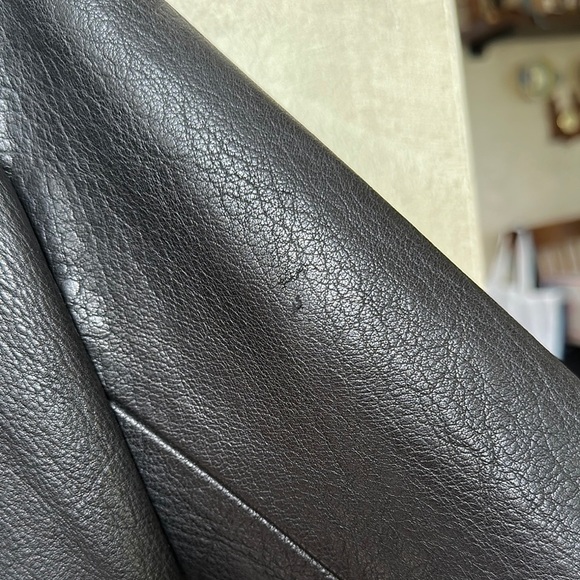 Allsaints Hadi Biker leather jacket sz 4 | black moto jacket EUC - Picture 9 of 16